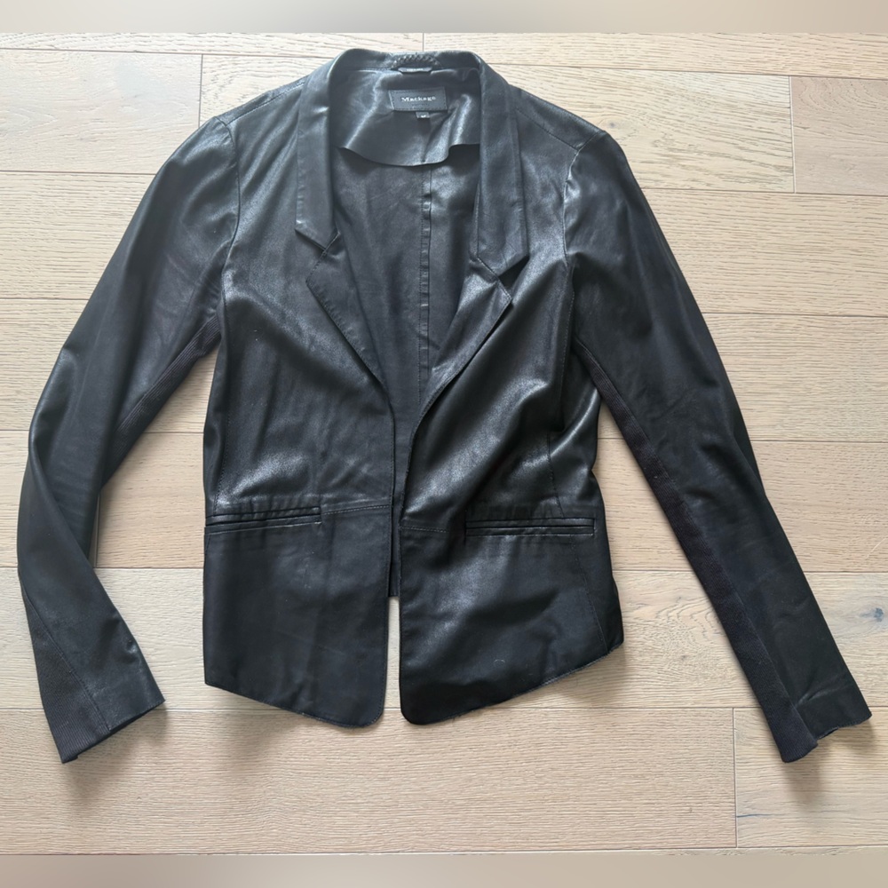 MACKAGE - black lamb leather blazer / jacket